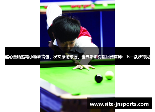 赵心童晒蜡笔小新表情包，发文感谢球迷，世界斯诺克巡回赛官博：下一战沙特见